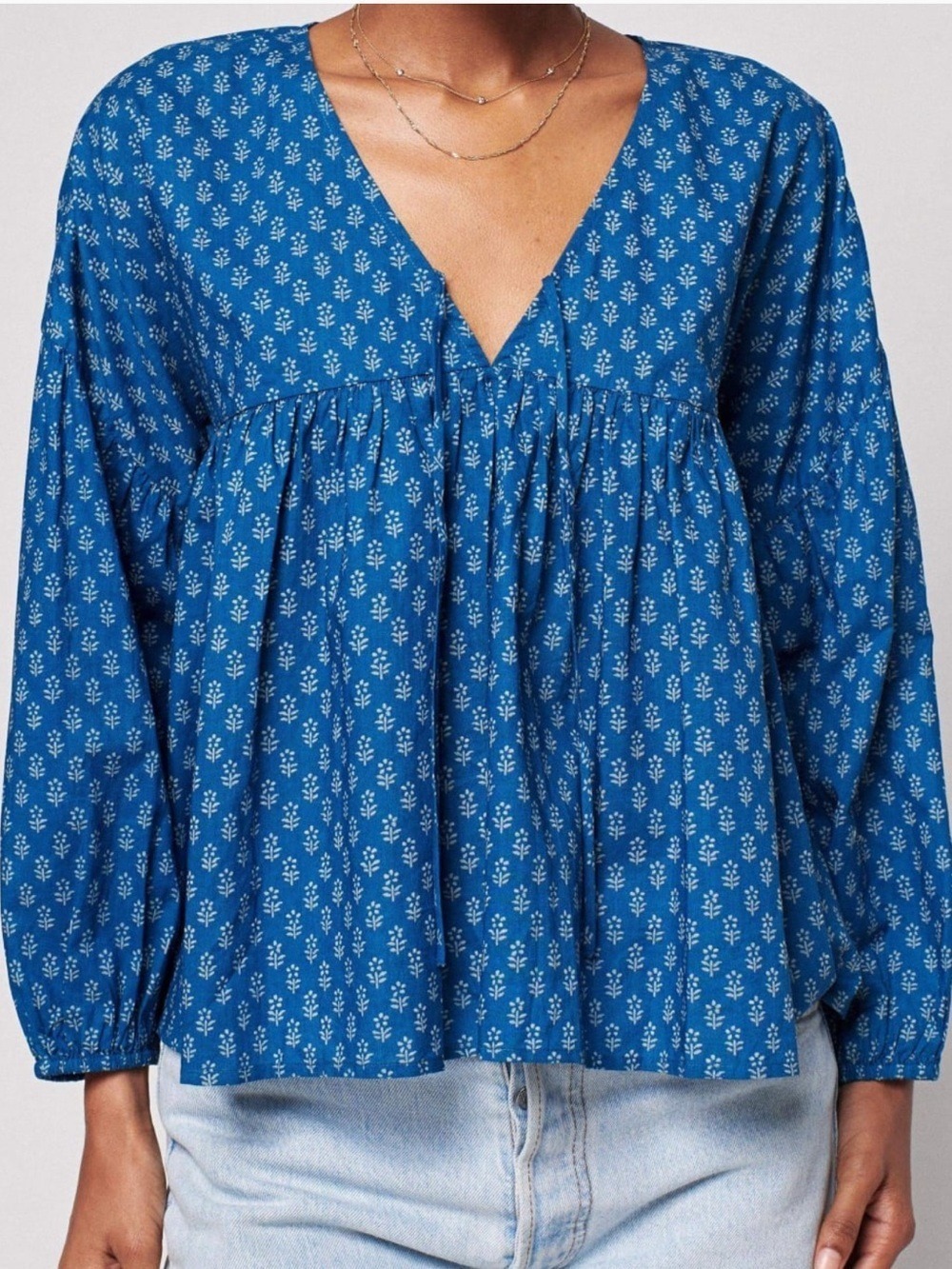 Faherty Lyla Peasant Top